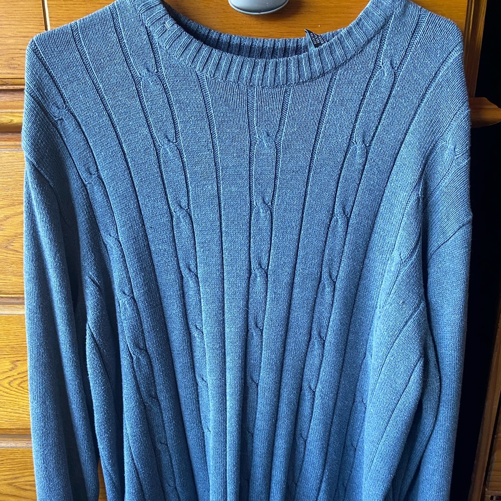Oscar de la renta grey XL sweater